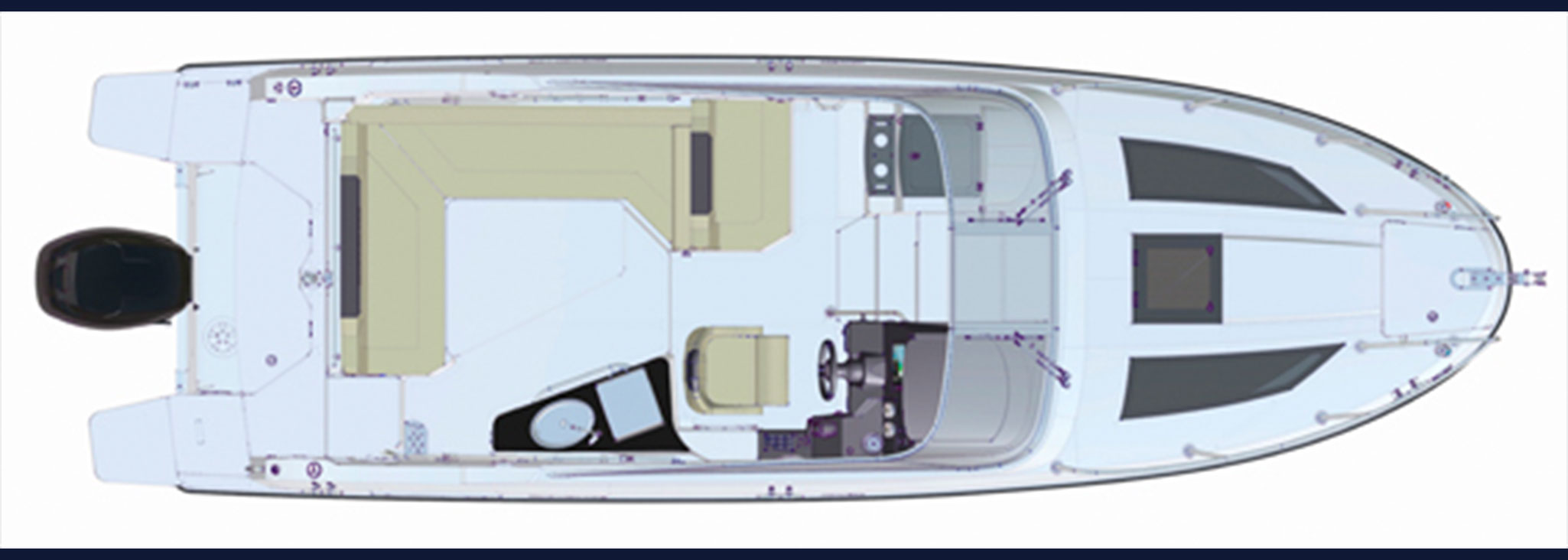 Quicksilver Activ 805 Cruiser - Layout